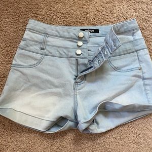Charlotte Russe High Waisted Jean Shorts